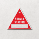 SS-03 Wall Station Survey Station Market Plaque